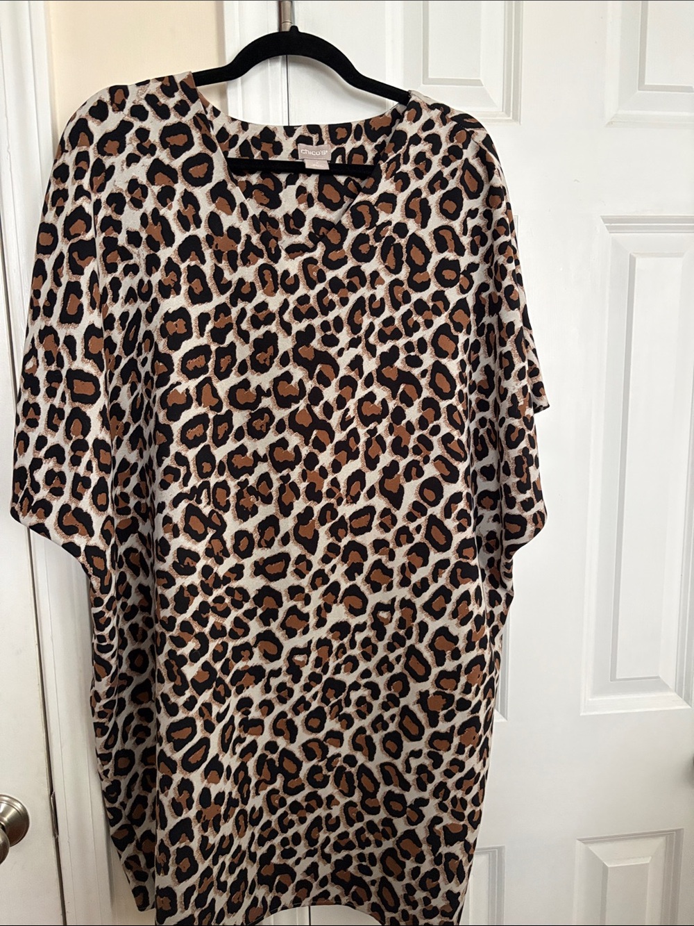 Chico's Leopard-Pattern Dress / Tunic Top